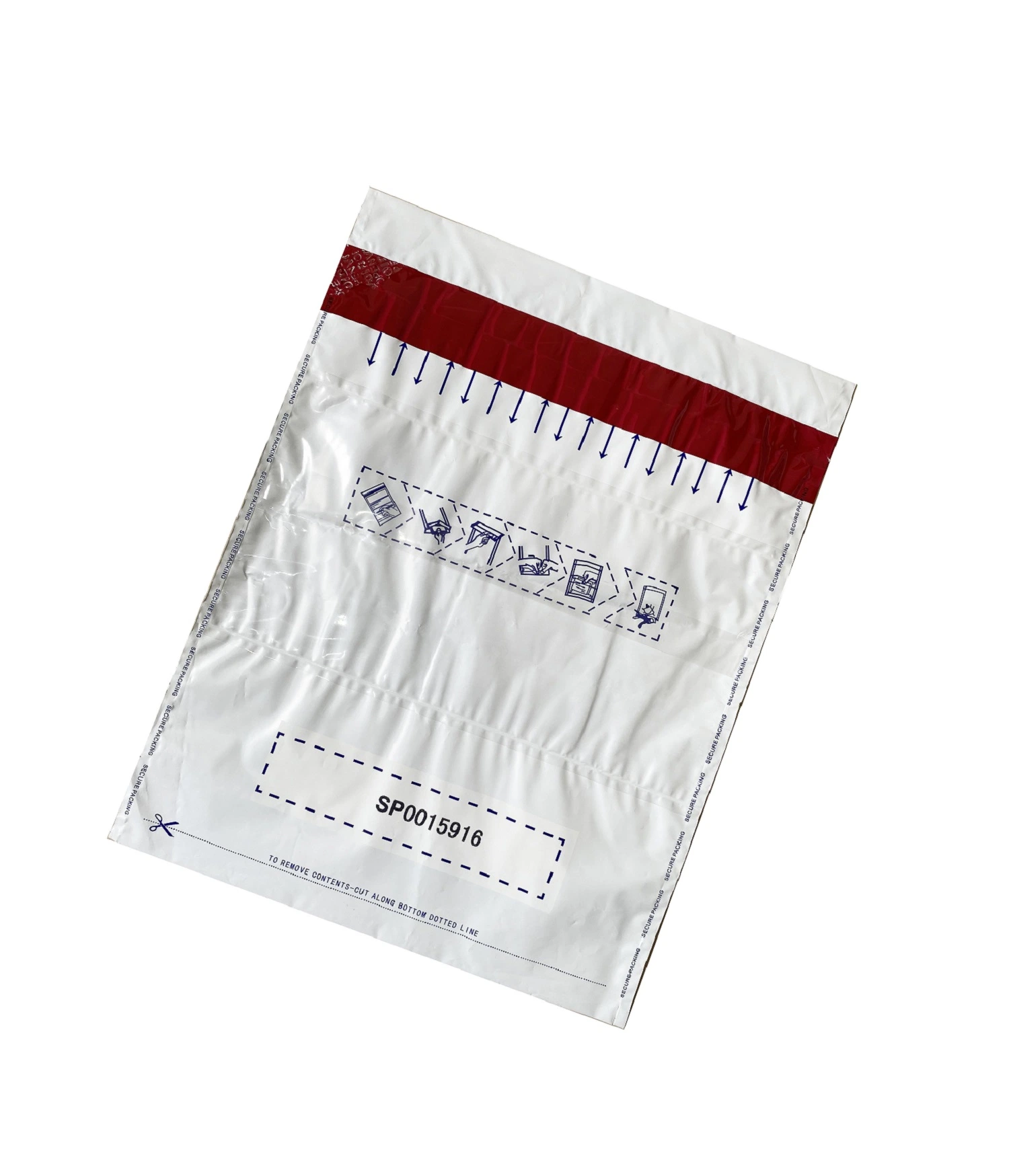 Tamper Proof Bags Security Bags Transparent PE LDPE Material Customized Size and Color and Thickness From Manufacturer Bank Deposit Plastic Bag