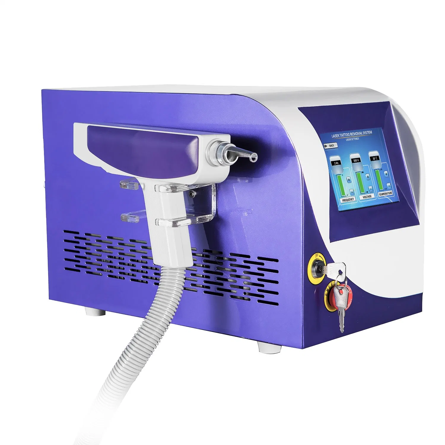 Hot Sale Q Switch ND YAG Laser Birthmark and Tattoo Removal Instrument