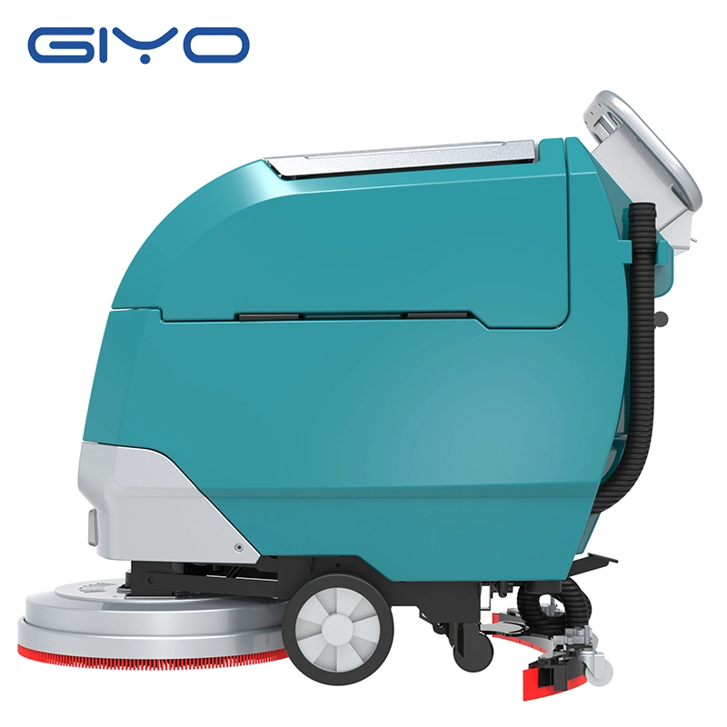 Industrial Battery Powered Cleaning Machine Single Disc Electric Walk Behind Floor Scrubber