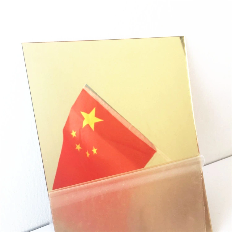 3mm 4*8FT Cutting Golden Acrylic Mirror Sheet