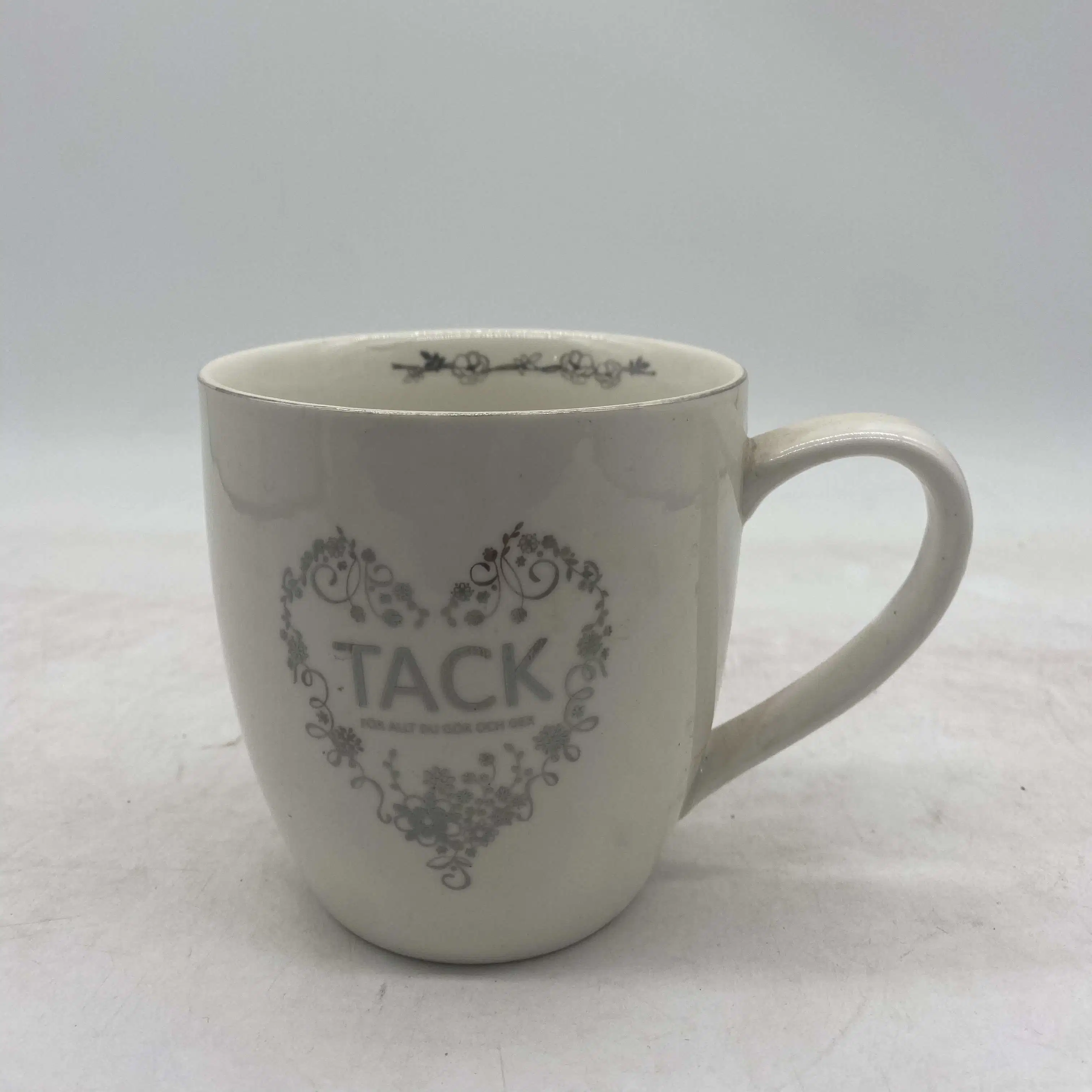 Mug en céramique à café blanc personnalisé avec subblimation promotionnelle