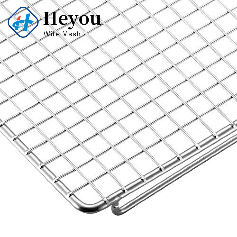 Outdoor Barbecue Grill Mesh Stainless Steel Wire Mesh Grid Household Rectangular Thickened Barbecue Net Supplies Wire Mesh Sheet