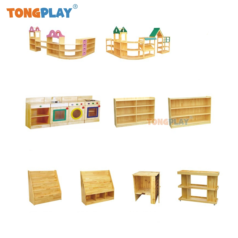Indoor Furniture Preschool Child Daycare Cabinet Furniture in Wood