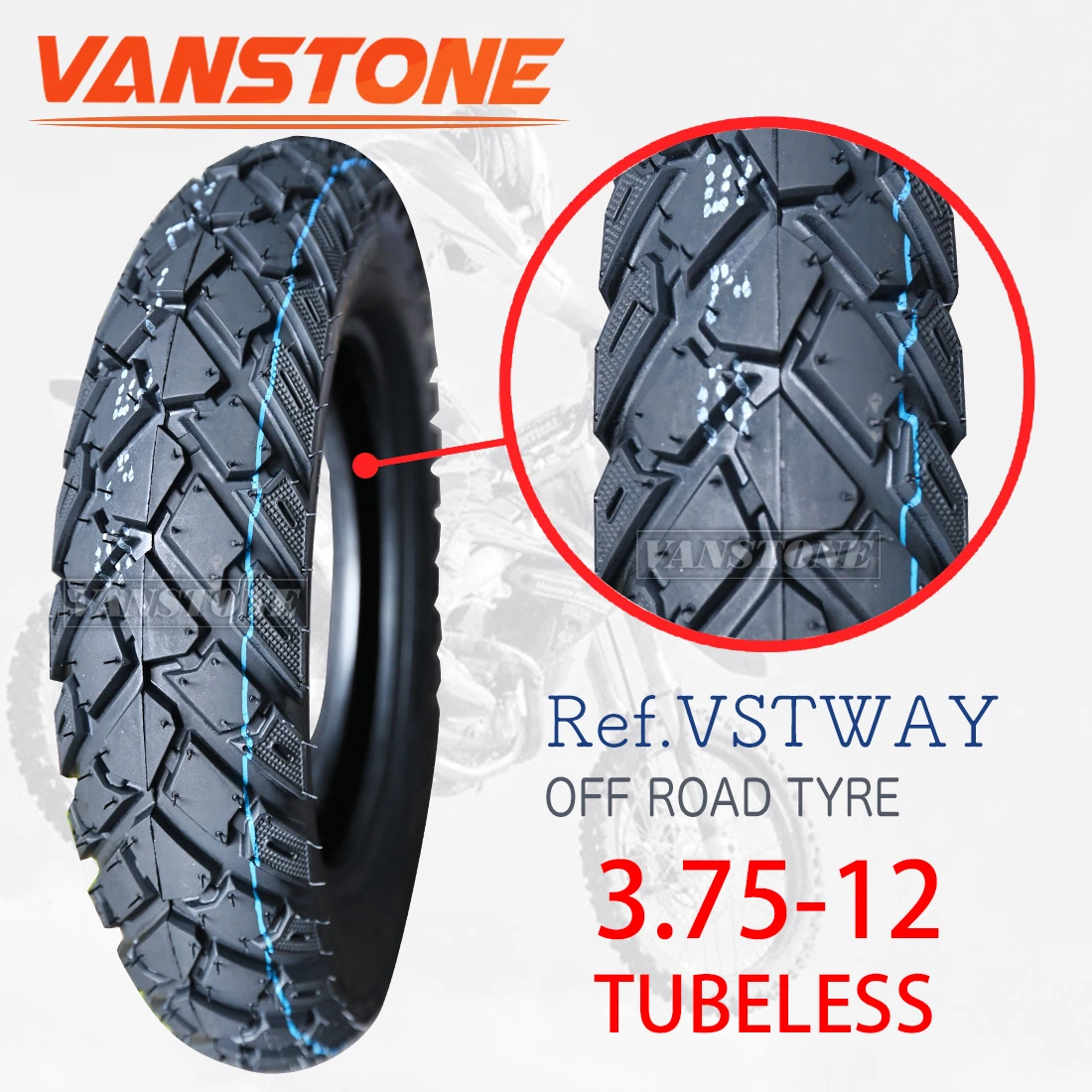 Good Price Best Quality Cross off-Road Pattern 3.50-12 3.75-12 4.00-12 4.50-12 Motorcycle Tyres Tricycle Tyre