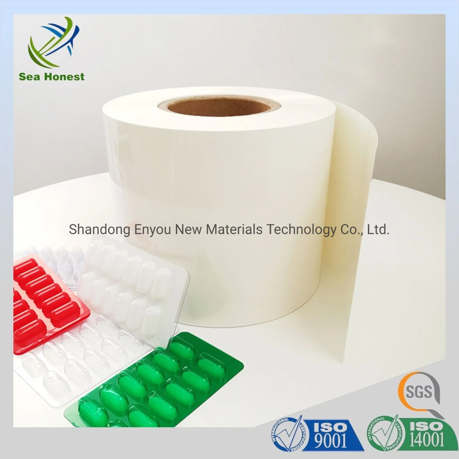 Opaque White Color Rigid Plastic Pharmaceutical PVC Sheet Film for Medicine Packaging