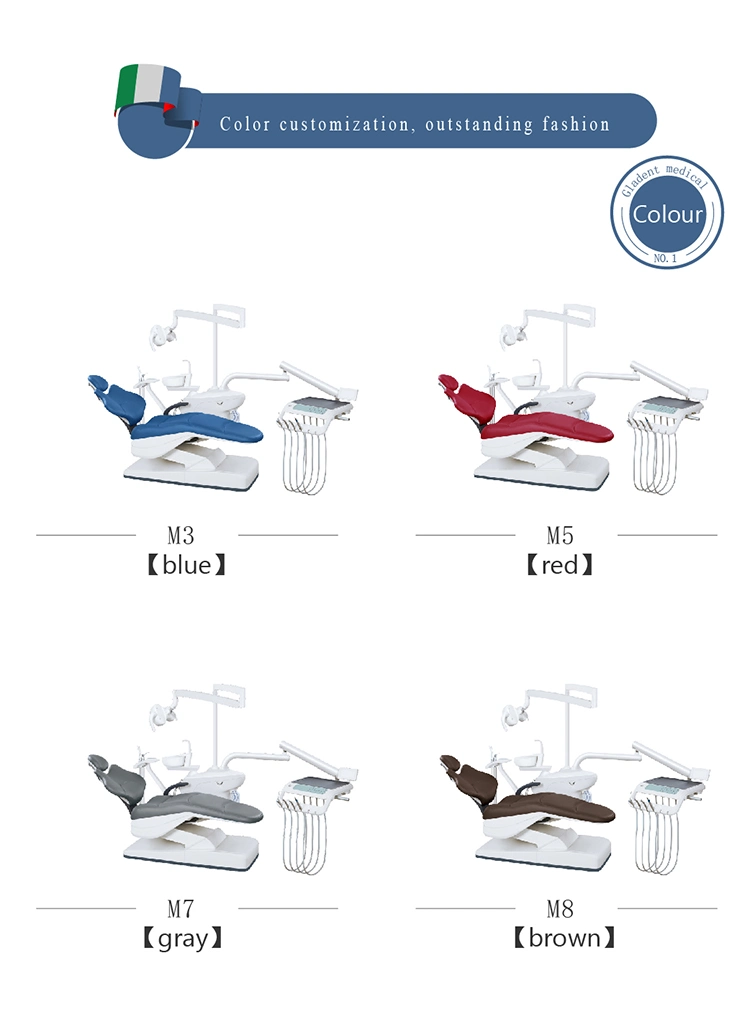 ISO 13485 Approved Dental Chair Spare Parts Foshan with Disinfection System