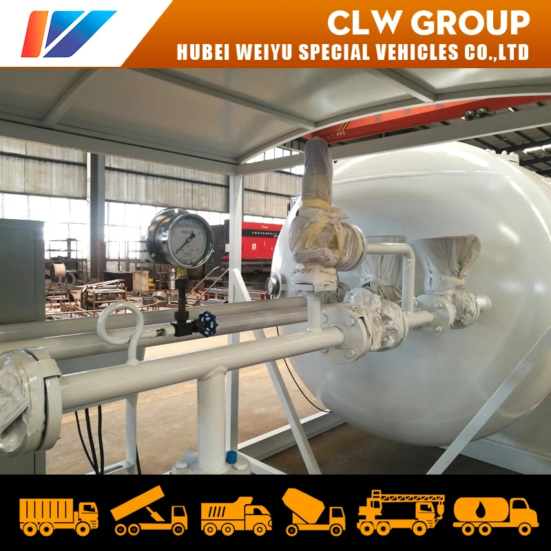 China Good Price 25000L/25cbm LPG Cooking Gas Cylinder Plant 12.5mt/12.5t LPG Mobile Filling Skid Station