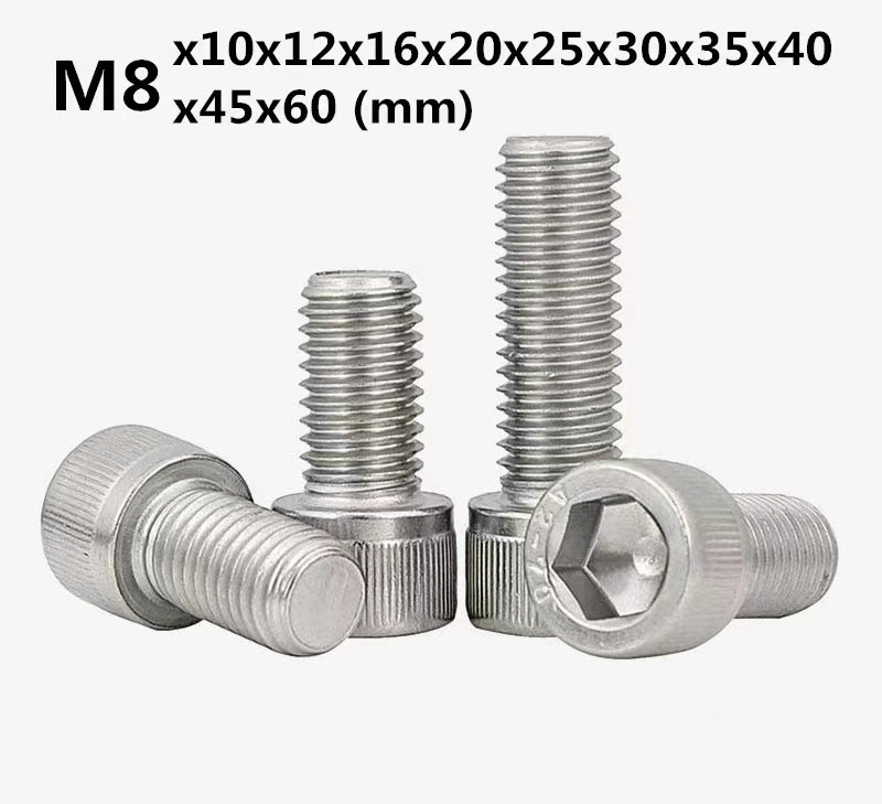 Stainless Steel 304 Hexagonal Socket Head Bolt DIN 912 Hex Socket Round Head Bolt