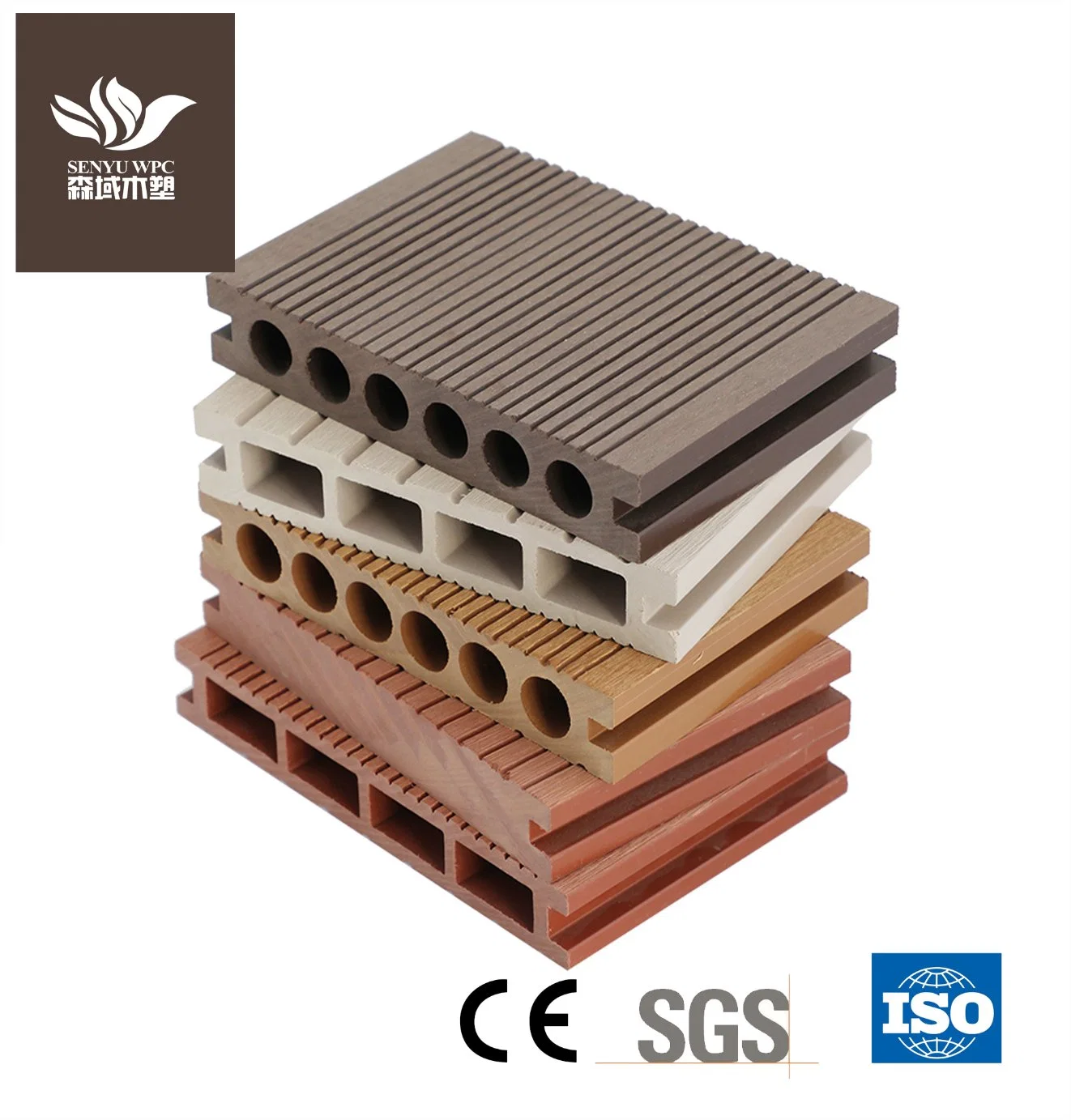 Senyu Hot Sale WPC Wood Plastic Composite Outdoor Decking Board