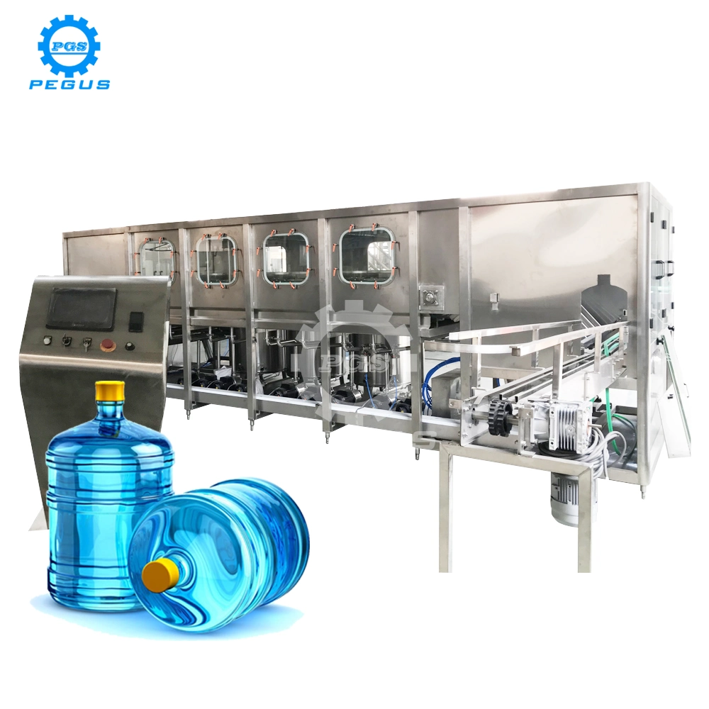 5 Gallone Barrel Wasser Spülen Füll-und Verschließmaschine 3 In 1 Big Bottle Filling Machine Barrel Wasser Filling Machine