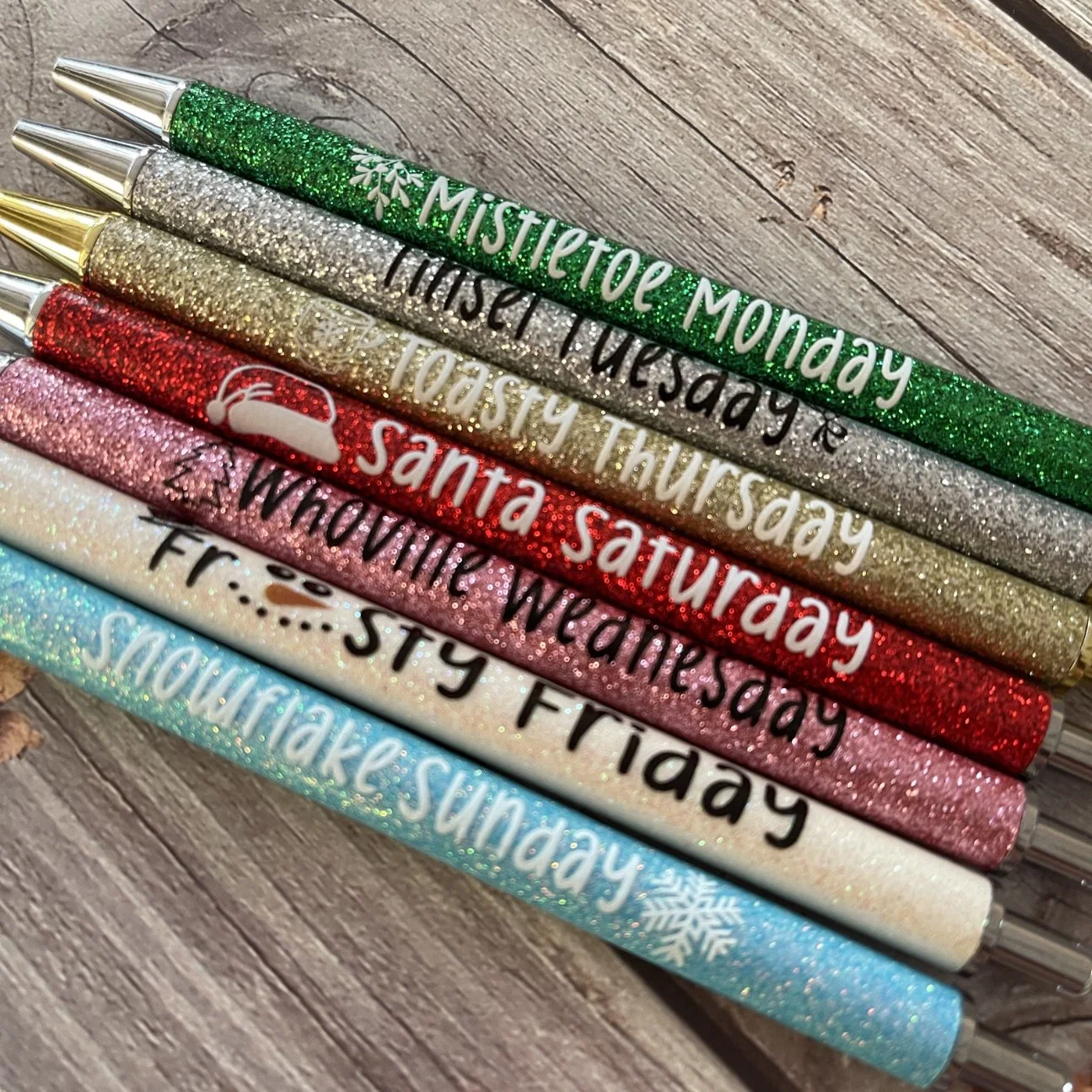 7pcs Glitter Stift mit lustigen Kugelschreiber Süße Geschenke für Kollegen Büros Halloween Stift Set