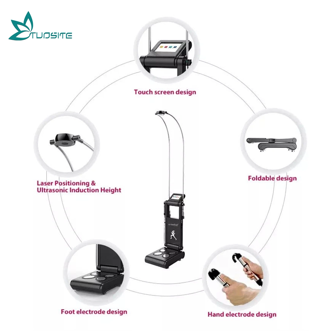 La composition du corps humain quantique numérique Fat Analyzer Échelle machine 3dfull scanner du corps de la santé des éléments de poids de l'analyse des prix de la machine laser