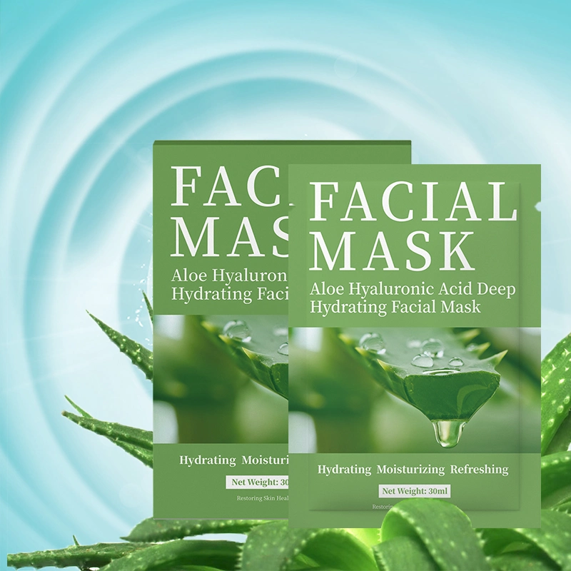 Wholesale/Supplier Face Care Cosmetics Aloe Hyaluronic Acid Deep Hydrating Facial Mask