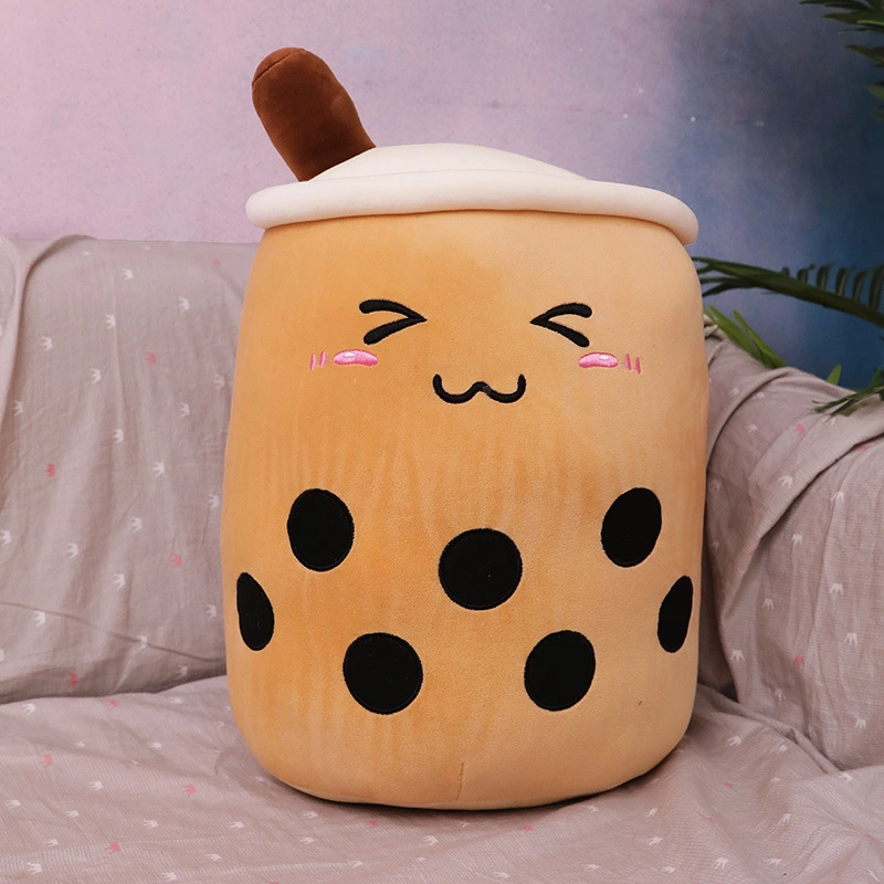 Simulación fruta leche taza de té Pillow Plush de juguete Perla Grande Regalo de muñeca para batidora de té con leche