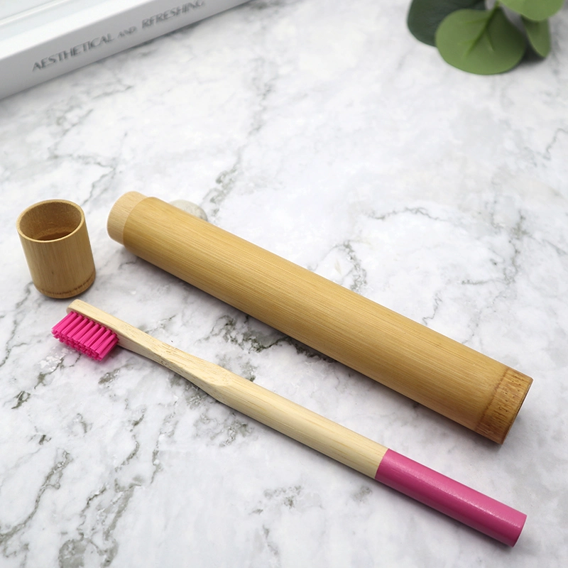 Eco Friendly Teeth Health Natural Bamboo Round Handle Toothbrush