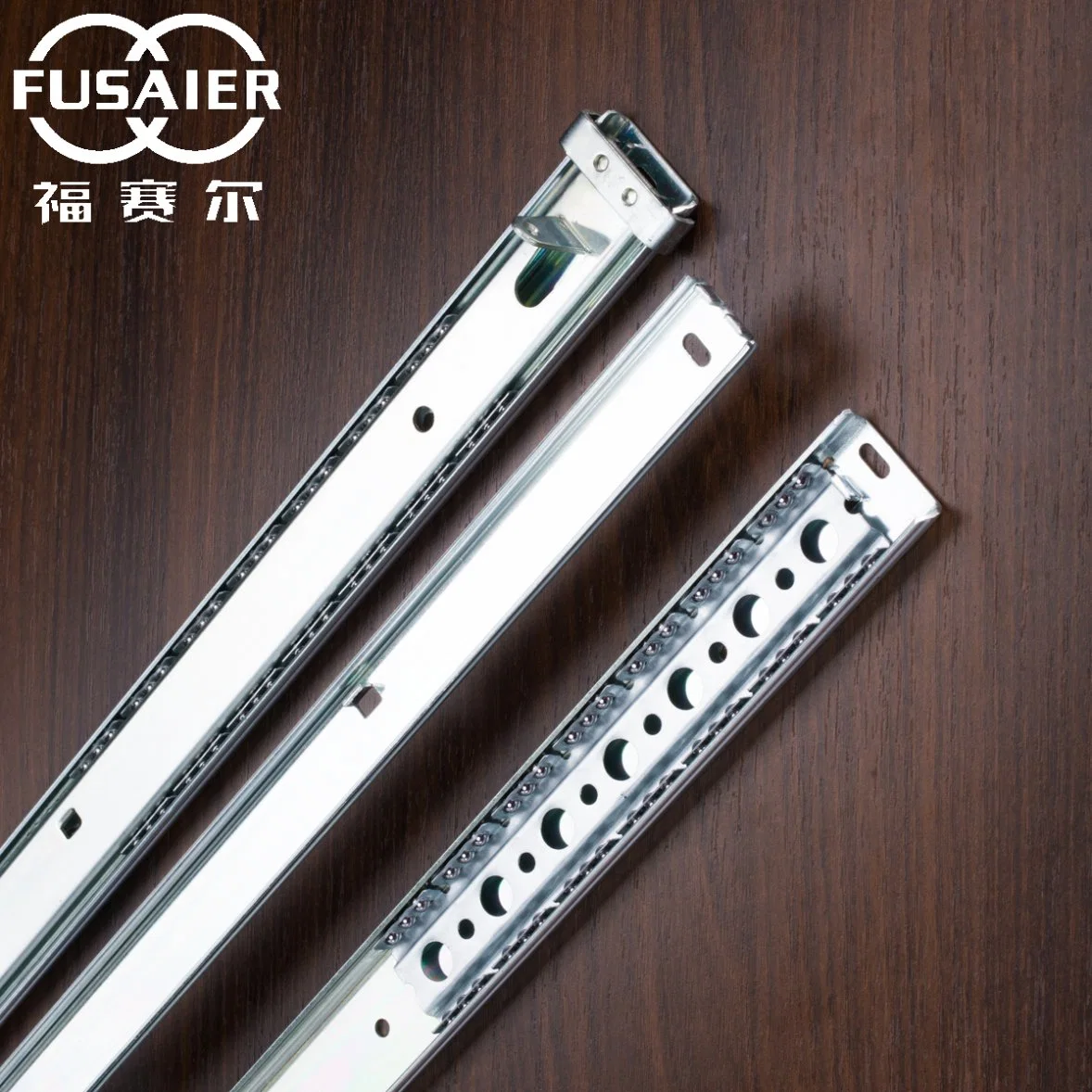 27mm Ball Bearing Single Extension Strong Pull Drawer Slide Rail