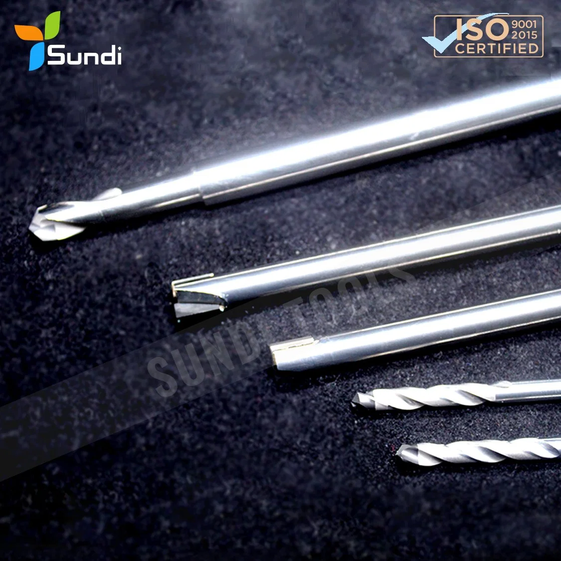 1/4 Inch 2/4 Flutes Aluminium CNC Machining Square Flat Diamond PCD End Mill Tool