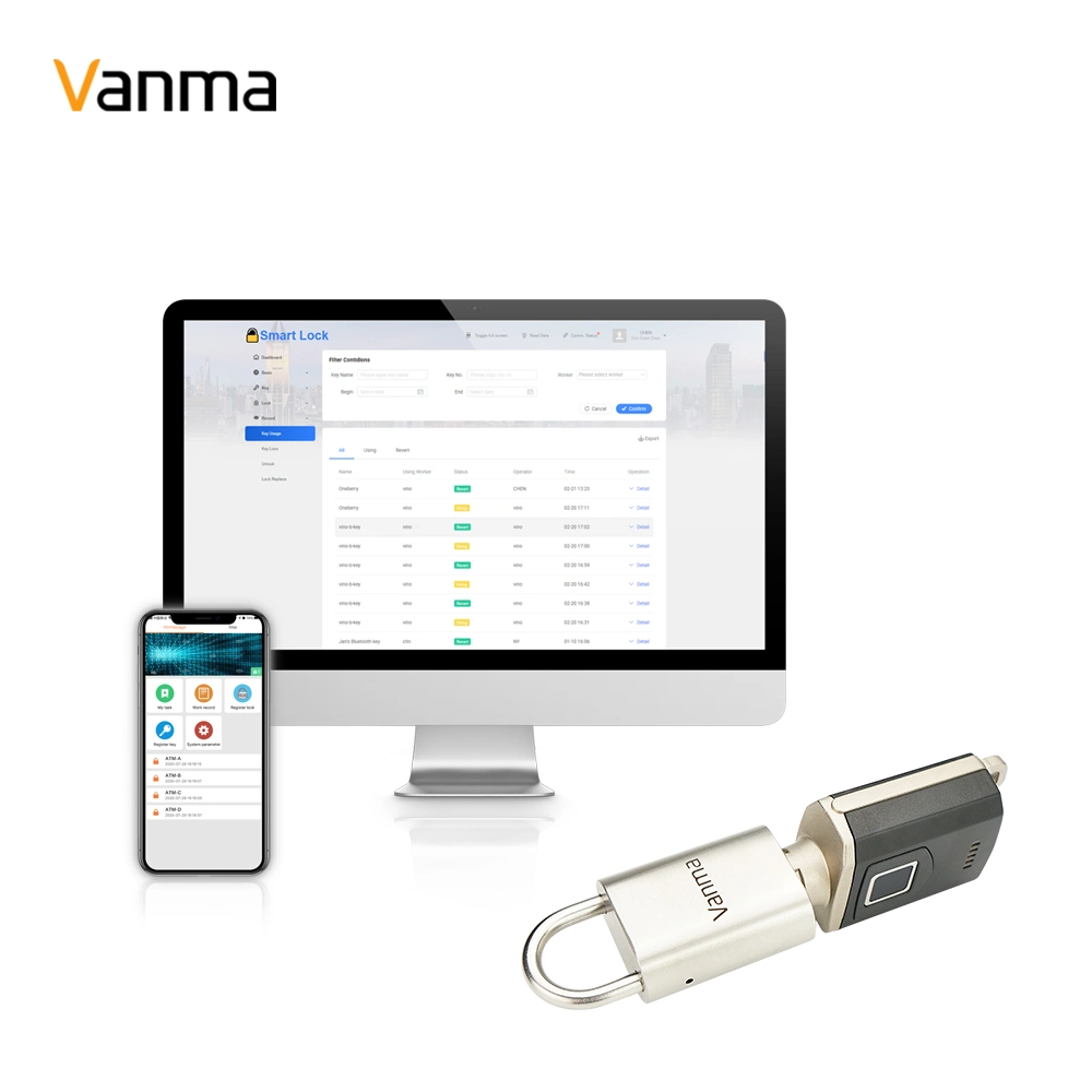 Jwm Padlock with Master Key Access Control for Airport Application Vending Machines ATM Locks