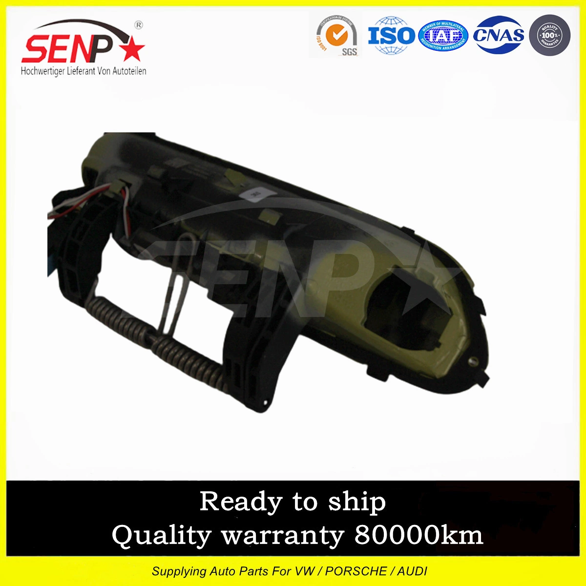 Poignée de porte 11G837205jgru OEM de mettre en place à la voiture électrique modèles ID4/ID6 2021-2023 Crozz de haute qualité d'autres pièces de rechange carrosserie automobile Poignée de déverrouillage de porte de voiture de l'argent/jaune