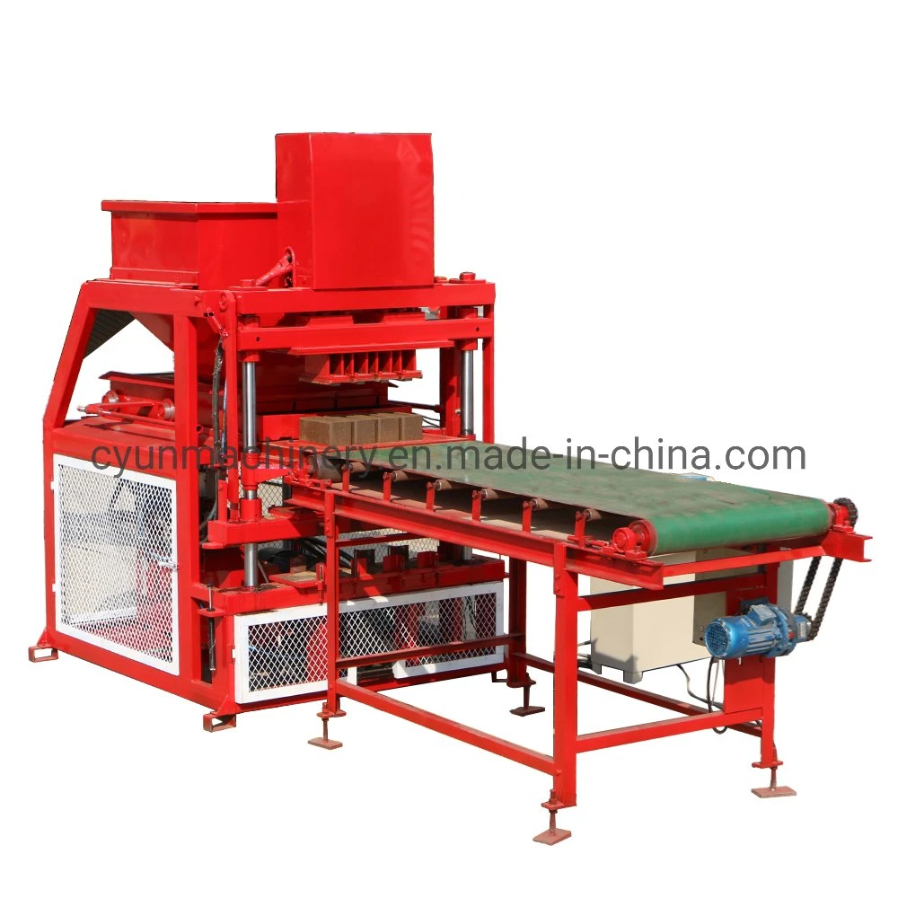 Cy4-10 Automatic Soil Making Machine Clay Interlock Paving Machine Hydraform Brick Machine