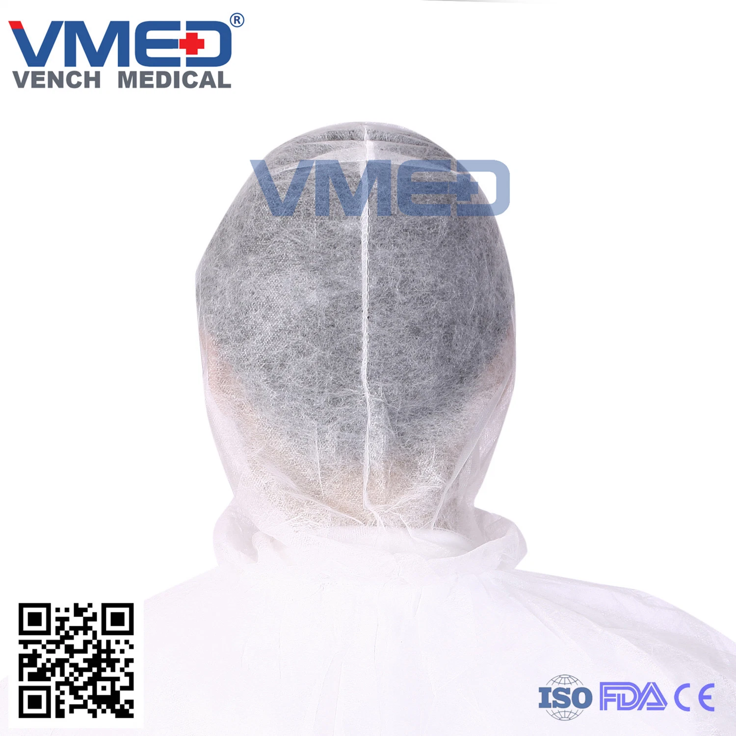 Medical/Surgical/Protective/Operation/Space/ Surgeon Cap/ Round Cap, Disposable Non-Woven Hood with Face Mask, Disposable Astronaut Cap