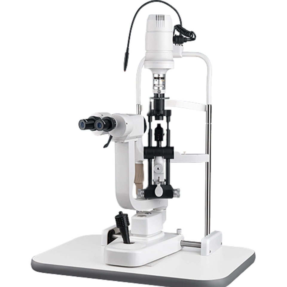 Fácil de utilizar lâmpada de fenda portátil com microscópio Ophthalmic barato Mecanmed Preço baixo