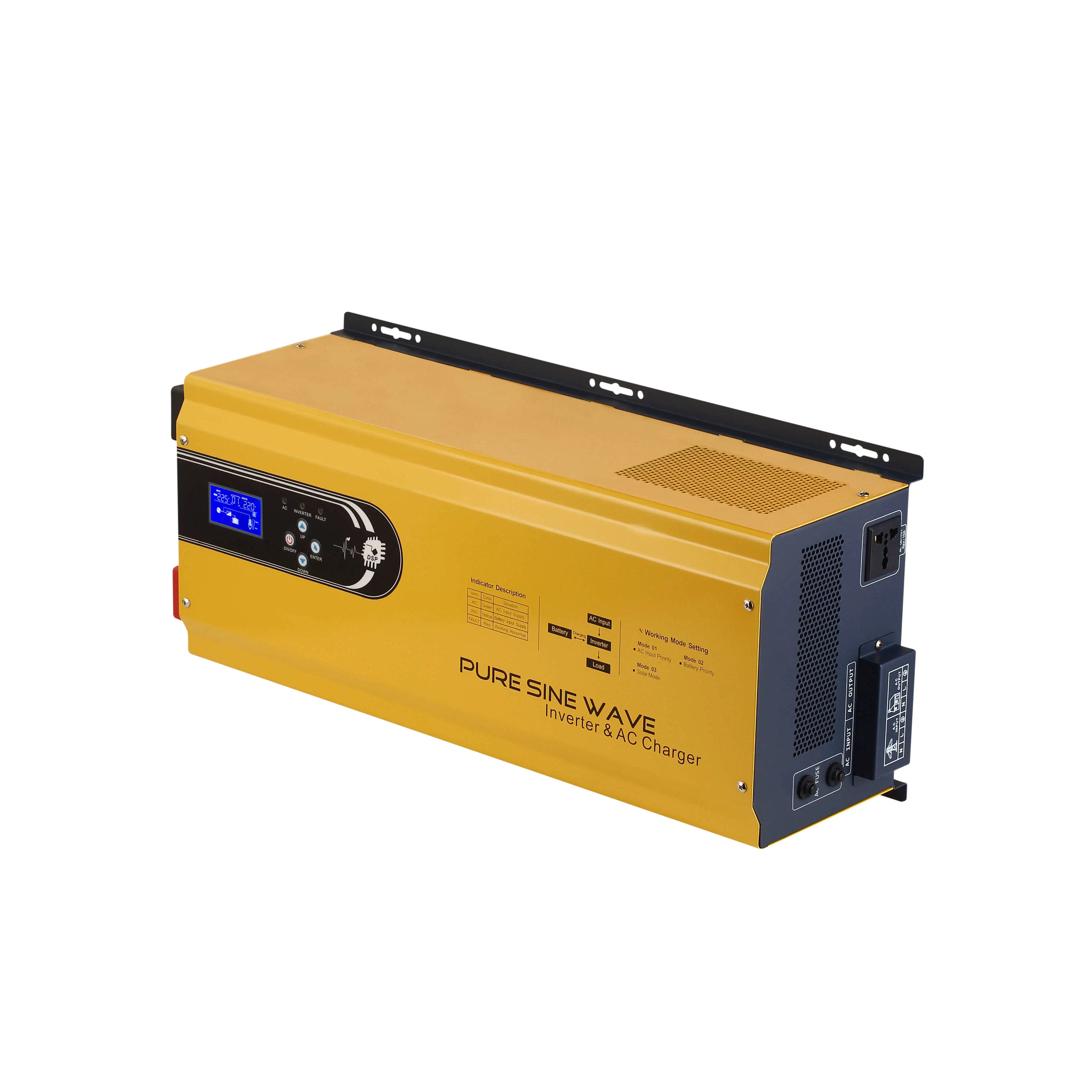 New Design Low Frequency Pure Sine Wave 6000W Solar Power Inverter with Inbuilt AC Charger