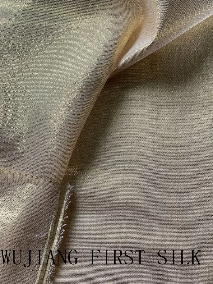 Wholesale/Supplier Silk Lurex Chiffon Silk Metalic Georgette Fabric