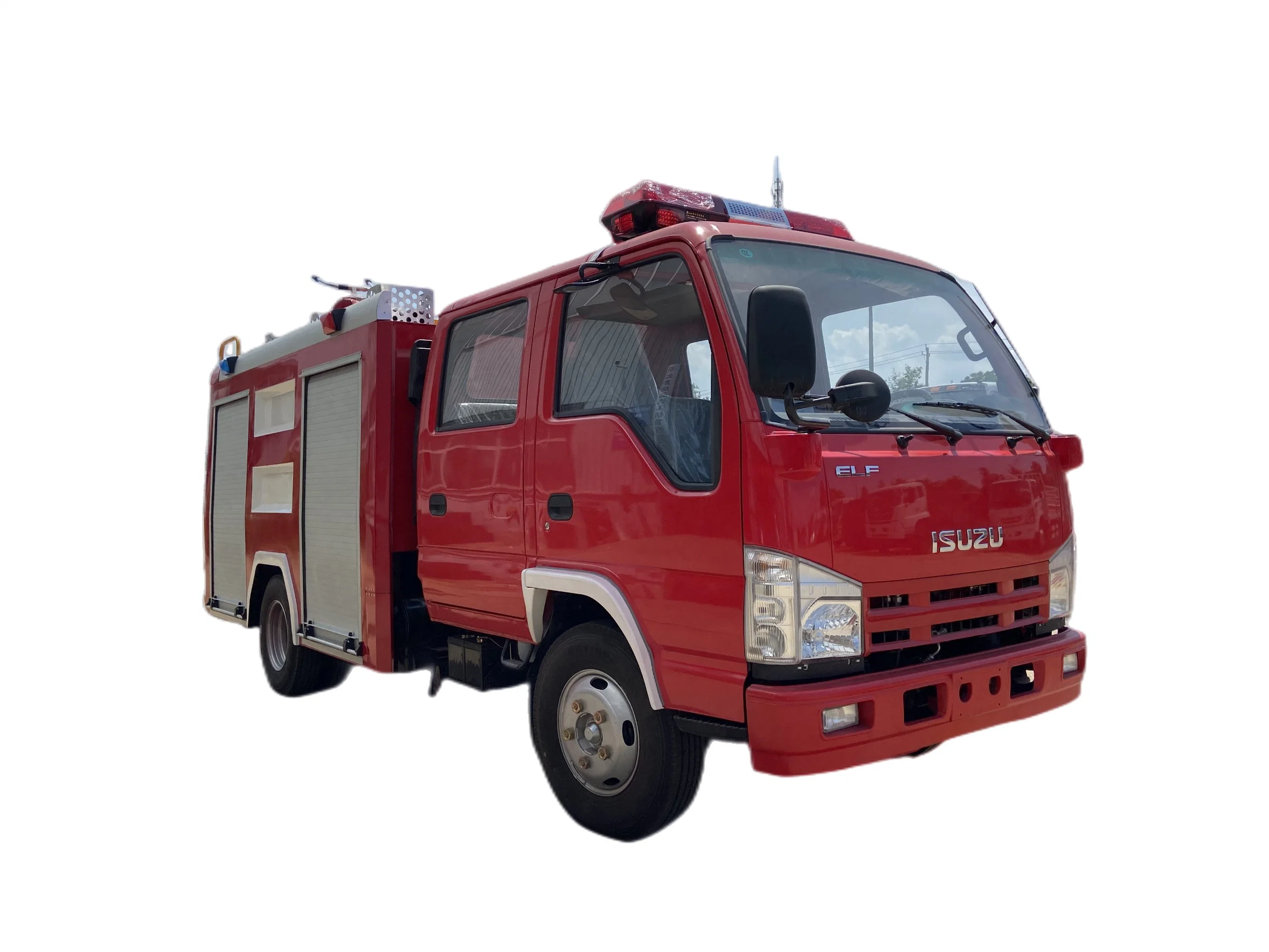 4X2 Isuzu Novo 120HP 3000 Litros 1000 Galões Caminhão de Combate a Incêndio Mini de 3 a 5 toneladas Caminhão de Bombeiros.