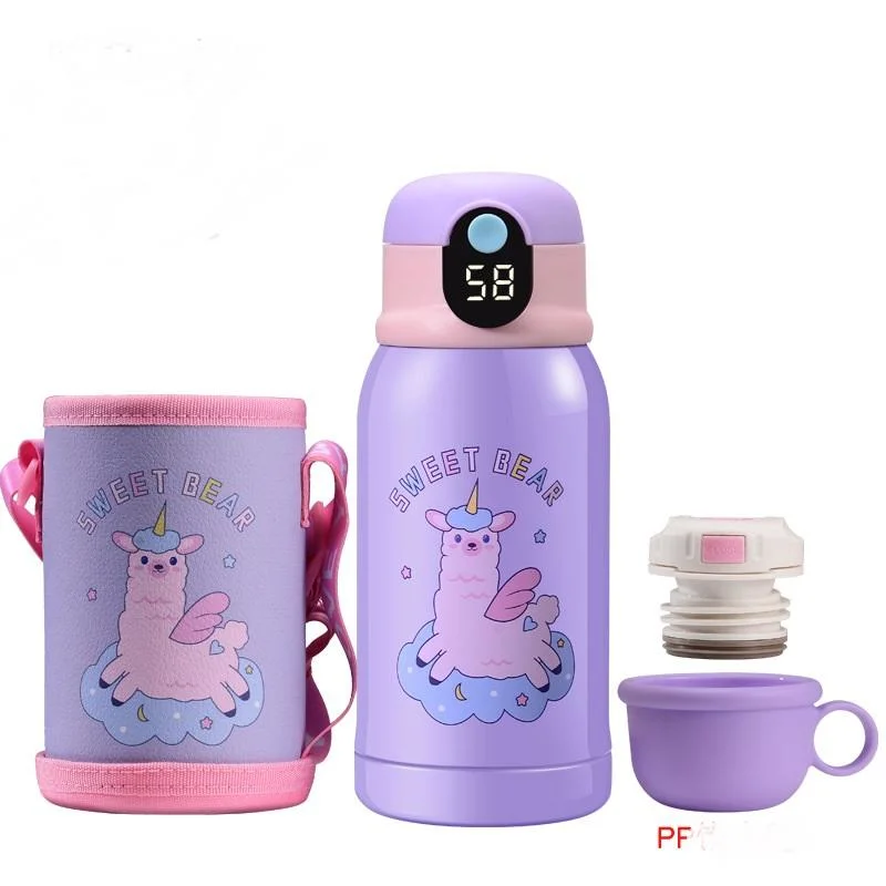 BPA Free Thermal Vacuum Insulated Flask Cute Children School Kids Water Bottle