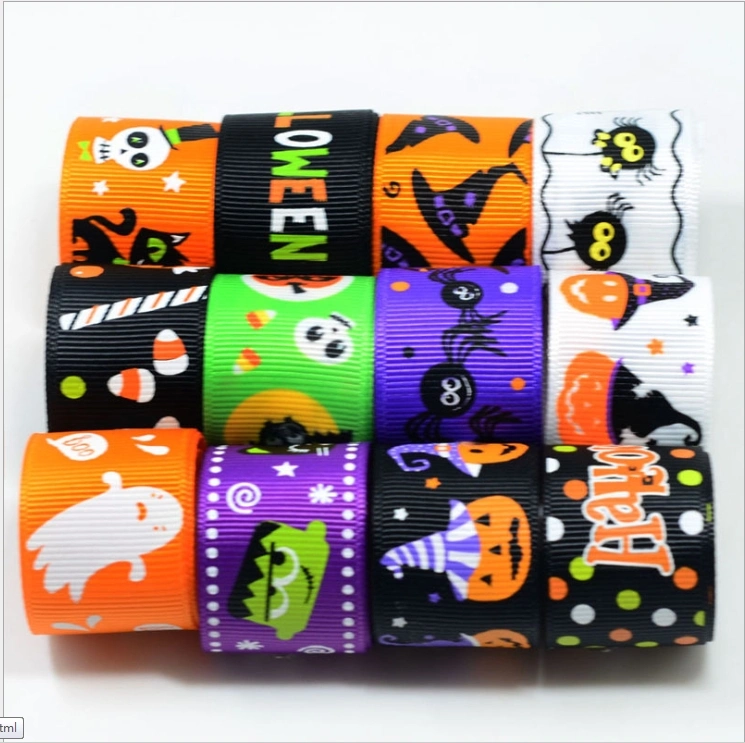 Personalized Custom Logo Heat Transfer Polyester Halloween Party Lanyards with Card Holder (YB-L-25)