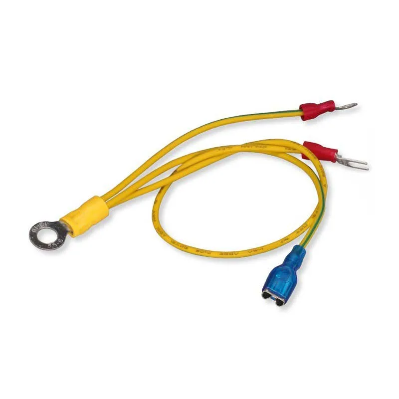 4 Square Wire 6.2mm Yellow Green Grounding Cable 6.3 Plug Spring Connecting Wire RV5.5-6 Ring Terminal Wire