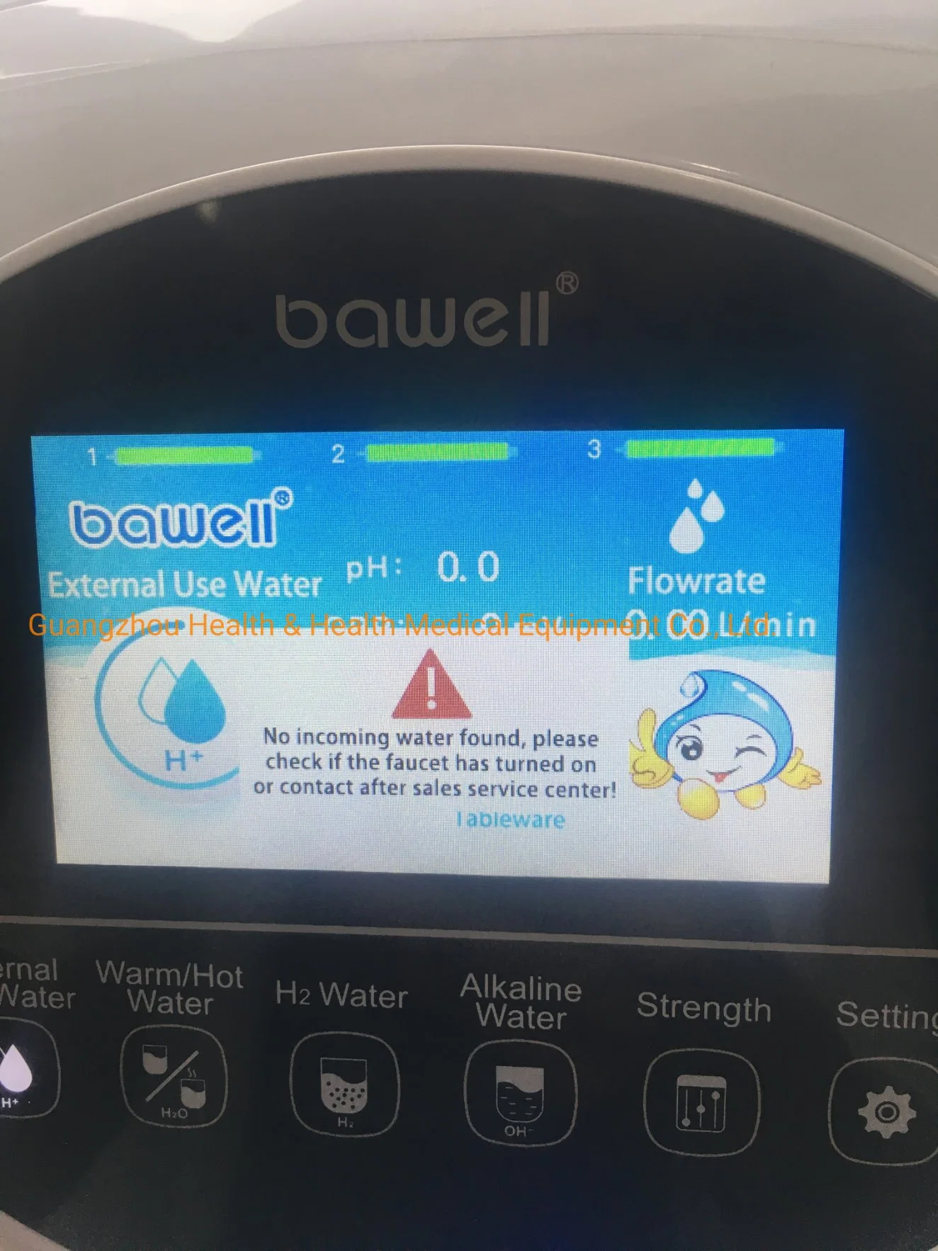 5 Plates Hydrogen Water Ionizer Warm/Cold Water with Home Usage