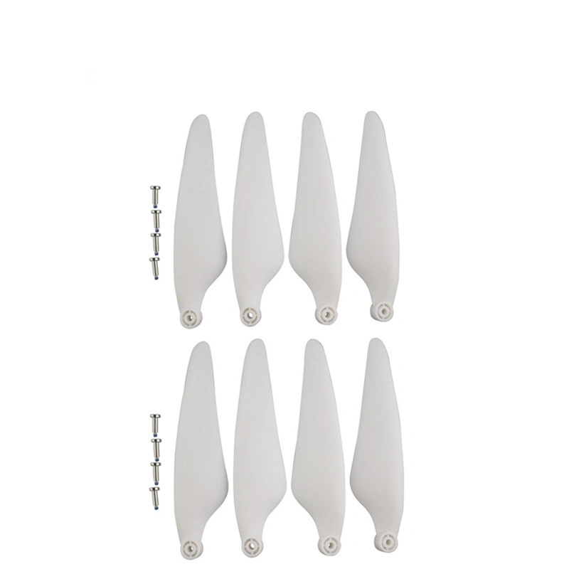 8pcs Propeller für Hubsan Zino H117s Aircraft Zubehör Ferndrohne Kühlwasser Gepolew, Weiß, Paddel