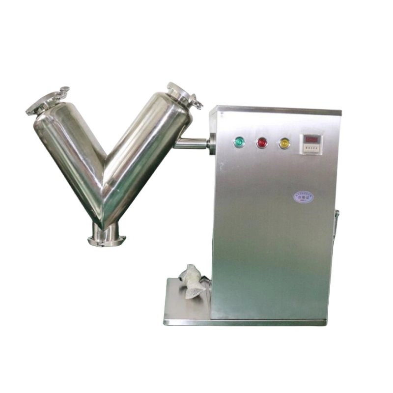 Vh-8 Small Mixing Lab Dry Powder Mixing Machine V-Type Single Arm Powder Mixer Machine