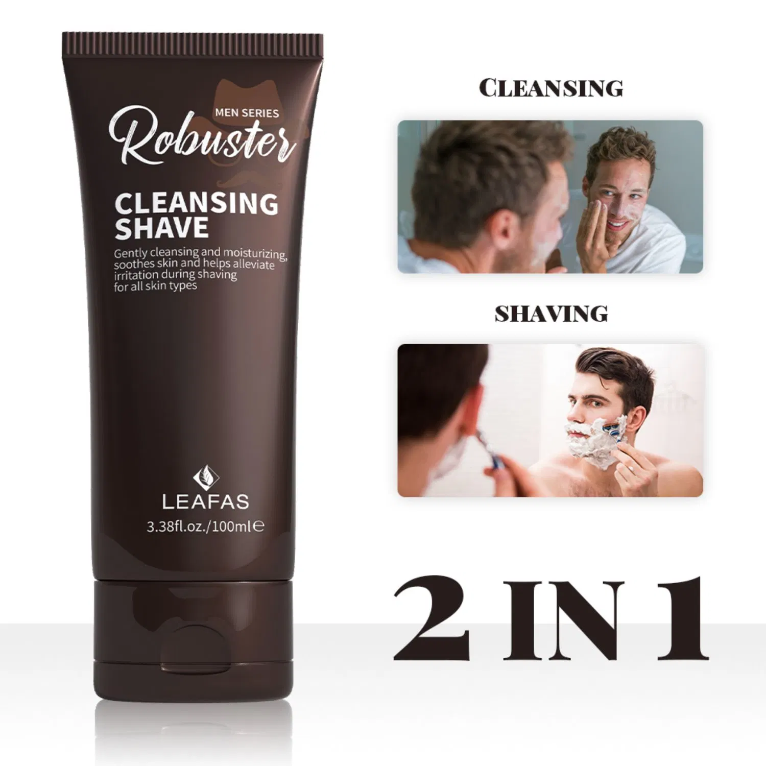 Newly Men Hair Care Private Label Moisture AMD Smooth Cleansing Shave