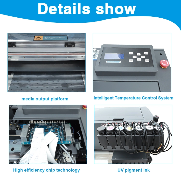 2024 New Design 30cm 60 Cm Label Sticker UV Roll Printer Dtf Inkjet Printers Transfer Printer