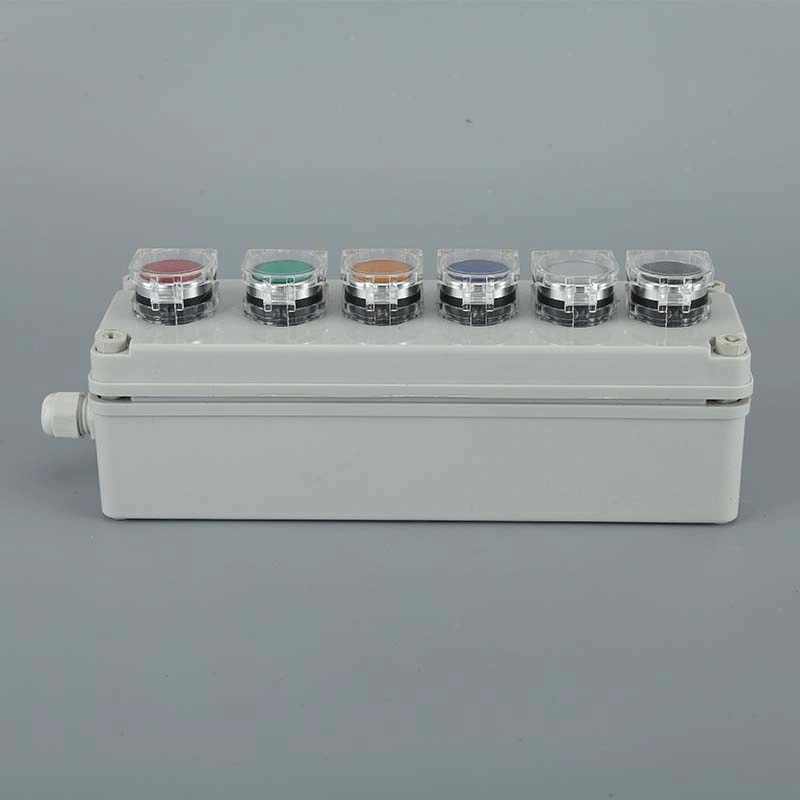 Customized Waterproof 6 Holes ABS Plastic Button Switch Control Box