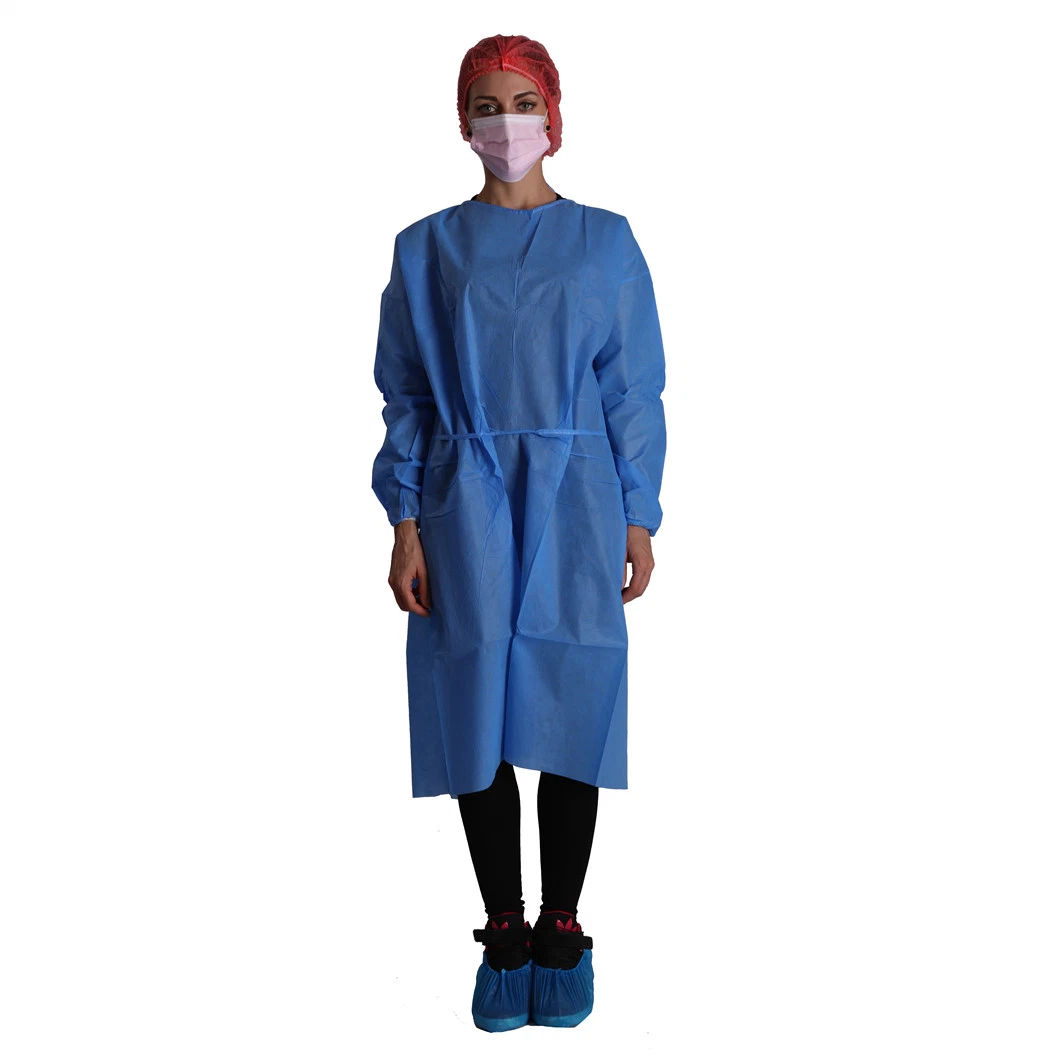 Isolation Gown Disposable Protective Wear AAMI Leve 2 Isolation Gown for Hospital