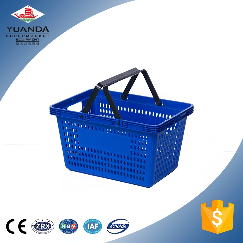 Supermarket Deluxe Small Hole Single Handle Plastic Shopping Basket (YD-B5)