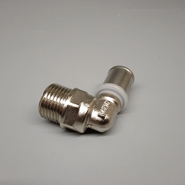 Factory Price Zinc Plated Hex Round Pex Fittings Brass Fittings Brass Elbow for Tube to Tube Connections