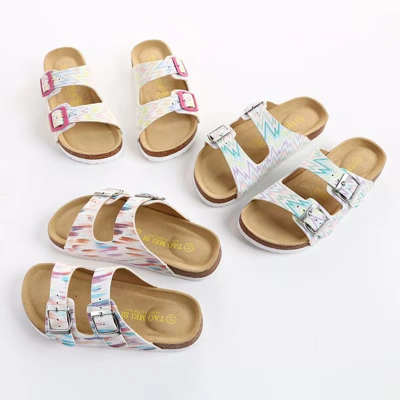 New Style Nice Looking Cork Slippers for Kids Children Footwear Shoes Factory Manufacturer Baby Lovely Amazing Surprise Gift