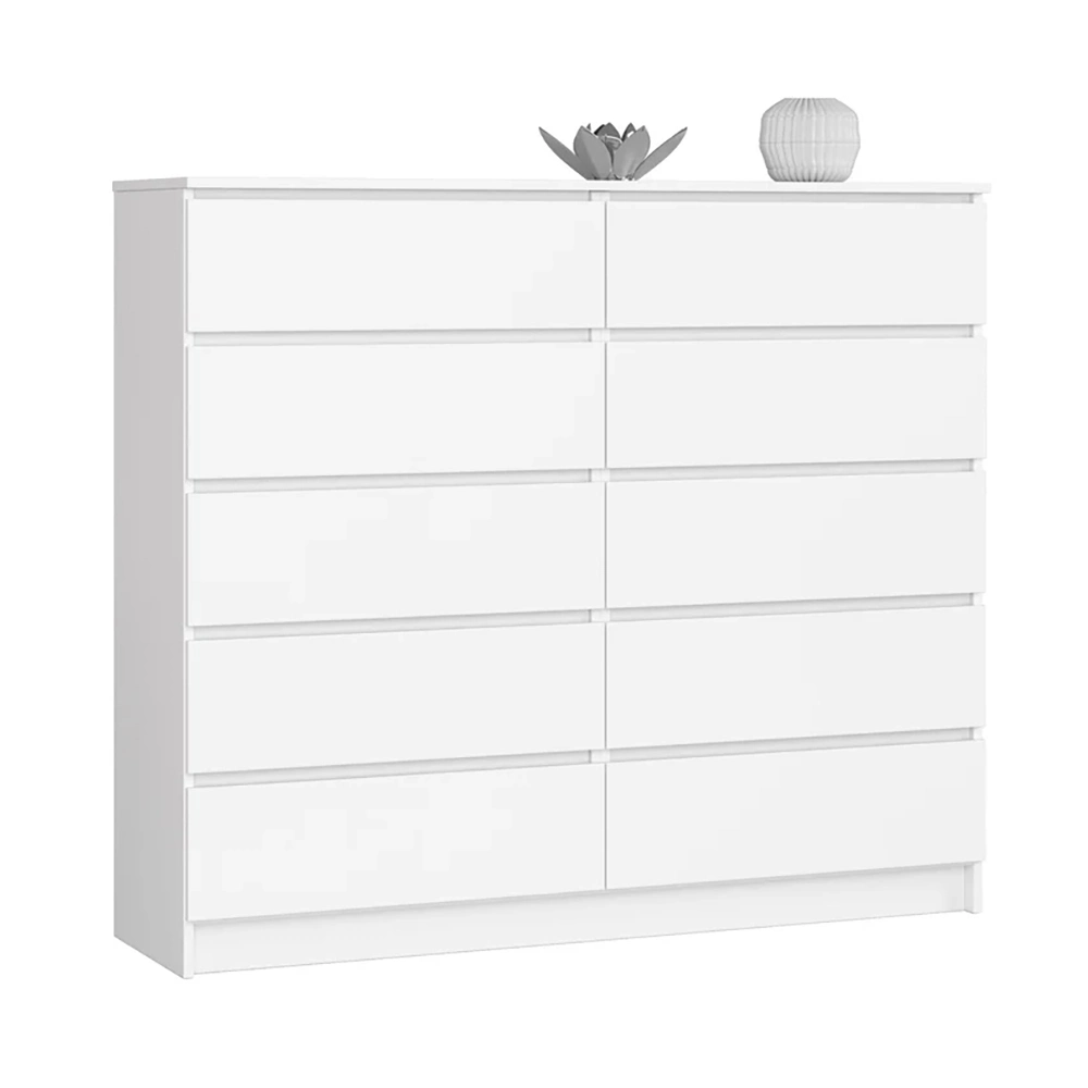 Nordic Wooden Simple Modern Bedroom Furniture Storage Drawers Chest