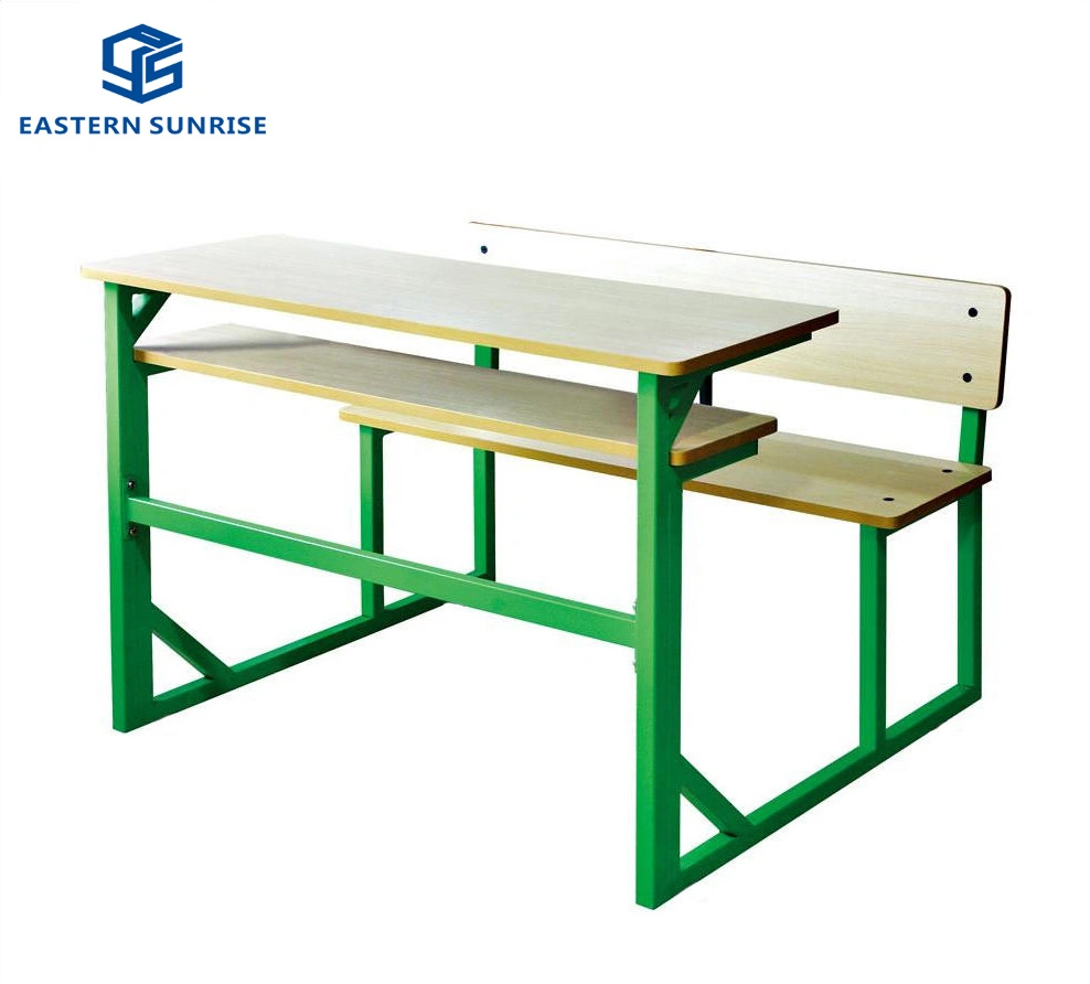 Metal-Wood Classroom Study Middle School Student Single Double Table Chair