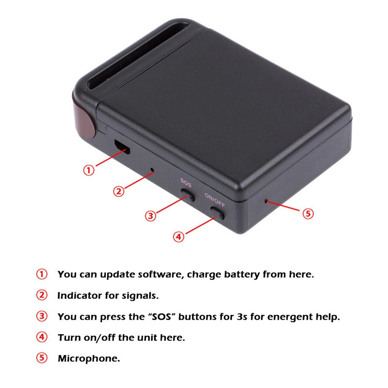 Tiempo Real GSM GPRS GPS Tracker Tk102b coche Localizador de rastreo de vehículos de Control de mandos a distancia del dispositivo de alarma de exceso de velocidad de envío gratis