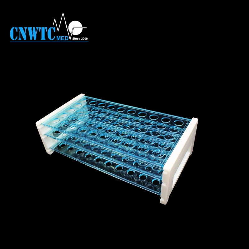 Cheap Laboratory Plastic 16mm 50 Well Test Tube Holder Rack