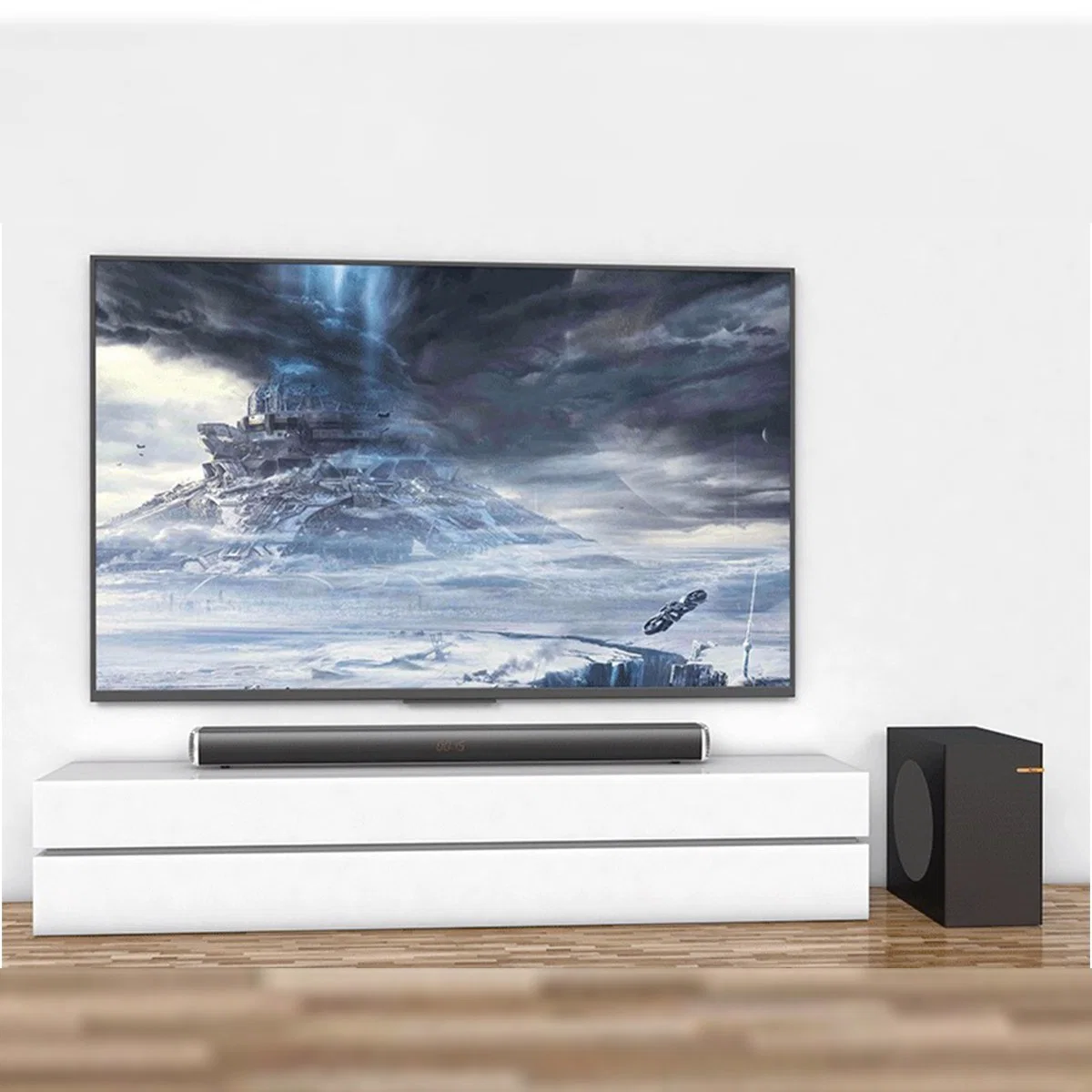 2.1 مكبر صوت Soundbar مع نظام موسيقى الصبووفر للتلفزيون الهاتف