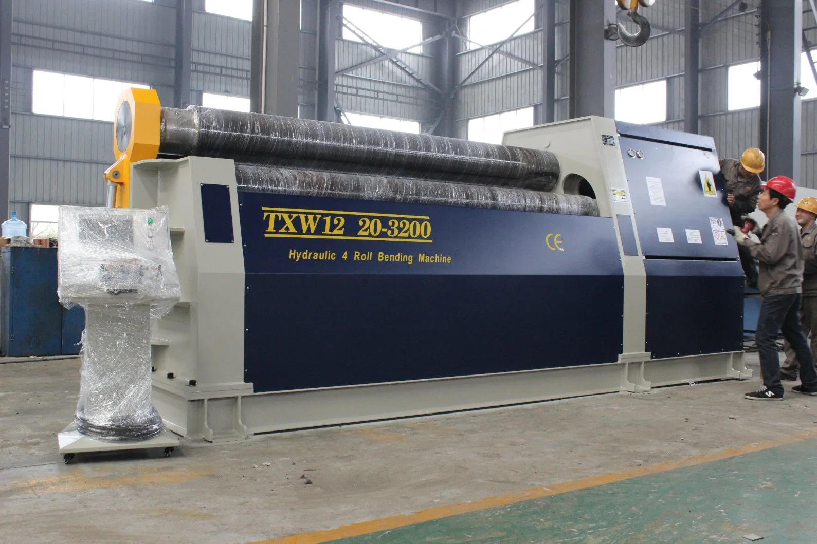 Sheet Metal Bending Machine, 4 Roller Plate Rolling Machine for Air Conditioning