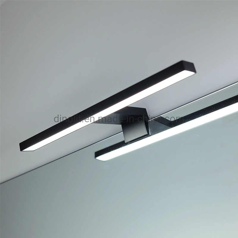 Popular Matt Black Color Waterproofed 30cm ABS 220V 5W / 7W Bathroom/Bath/Washroom Furniture LED Mirror Lamp with 3 Ways&prime; Installation CE IP44