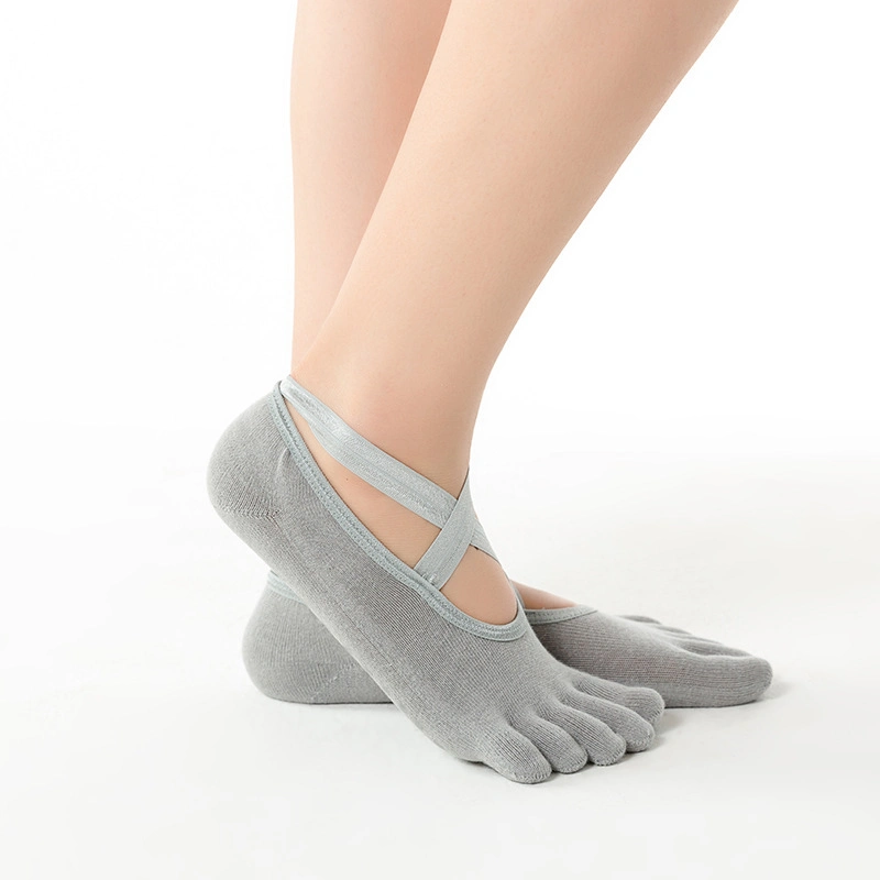 Calcetines antideslizantes para mujer Calcetines antideslizantes Sock de yoga transpirable absorbente para el sudor